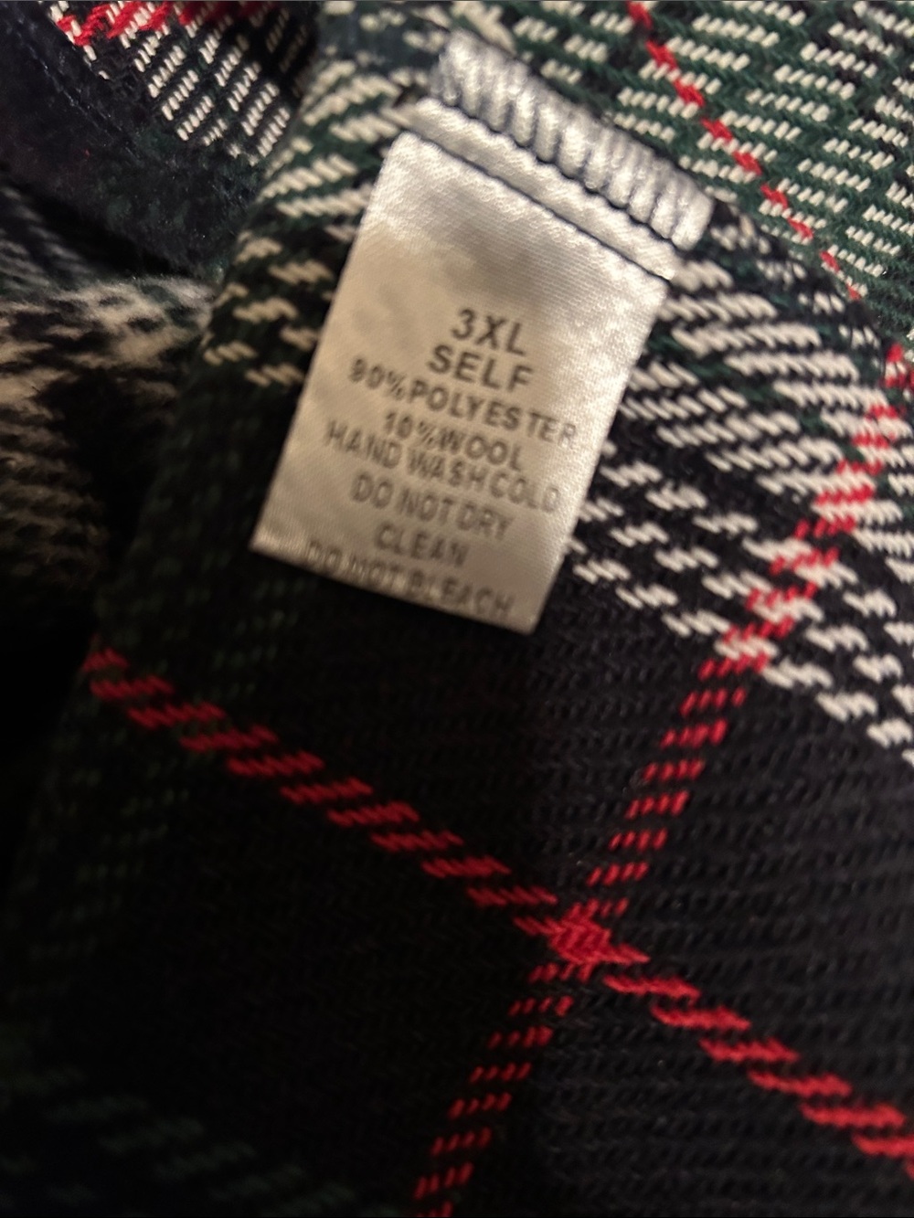 DAVI & DANI Black, White and Red Plaid Utility Shacket - Picture 4 of 4